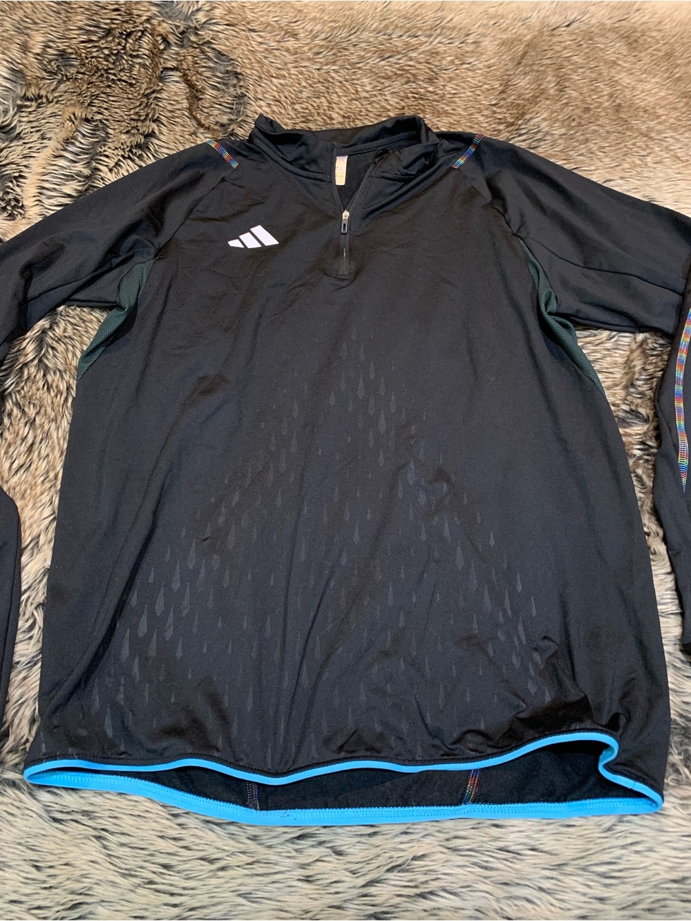 Adidas TIRO 23 PRO TOP WC Black Soccer Quarter Zip Mens Size L IB5834